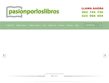 Tablet Screenshot of pasionporloslibros.es
